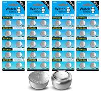 SJ 40Pcs LR44 AG13 357 303 SR44 A76 Battery 1.5V Button Coin Cell Batteries for Watches Calculators Hearing aids small electronics