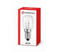 SJ essentials 4 Pcs 40w SES E14 Small Screw Cap Pygmy Lamps >300 Degree C Microwave/Oven Rated Light Bulbs Pack Energy Class G (4)