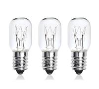 SJ Essentials E14 Salt Lamp Bulb 15W Dimmable SES Pygmy T20 Small Edison Screw, 2700K Warm White, 300°C High Temp Oven Bulb for Himalayan Salt Lamp, Wax Melt Burner, Fridge, Microwave - 5 Pack