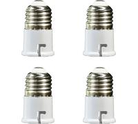 SJ essentials E27 to B22 Socket Converter, Socket Adapter, Bayonet to Screw Edison, BC to ES Lamp Base Adapter for LED Bulbs and Incandescent Bulbs and CFL Bulbs (4)