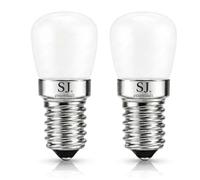 SJ essentials LED Pygmy Bulb E14 1W SES Warm White 2800K - Small Edison Screw E14 LED Light Bulb Mini for Fridge, Cooker Hood, Oven, Salt Lamp & Extractor Hood (2 Pack)