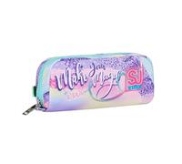 SJ Gang Rythmicsoul School Pen Holder, Pink Pencil Case with Single Compartment Pen Holder, Backpack Accessories, Medium, Top, Girls, Pink, Taglia Unica, Modern