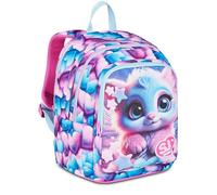 SJ GANG STYLE JAM GANG Advanced Magic Fantasy Girl School Backpack, Double Compartment, Pink, 29 L, Maxi Removable Wings, Front Pocket, Bottle Pocket, Elementary and Middle School, Girl, Girl