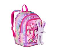 SJ GANG STYLE JAM GANG Advanced School Backpack, Lilac, Double Compartment and Bottle Pocket, 29 L, Elementary School Backpack, Girl Backpack