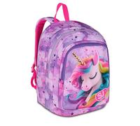 SJ GANG STYLE JAM GANG Advanced School Backpack, Fuchsia, Maxi Removable Wings, Double Compartment and Bottle Pocket, 29 L, Elementary School Backpack, Girl Backpack