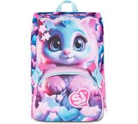 SJ GANG STYLE JAM GANG Big Magic Fantasy Girl Expandable School Backpack, Pink, 24 L, Side Zips, Maxi Side Pull-Out Wings, Bottle Pocket, Elementary and Middle School, Girl, Girl