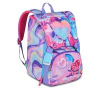 SJ GANG STYLE JAM GANG Expandable Double Compartment Backpack, Pink, Maxi Capacity, Pre-shaped Back, Girl, Elementary School, pink, Taglia unica, modern