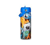 SJ GANG STYLE JAM GANG Insulated Water Bottle in Stainless Steel, Blue Orange, 0.5 L, School and Leisure Bottle, Children, Blue Orange, Taglia Unica
