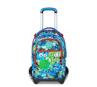 SJ GANG STYLE JAM GANG Jack 3 Wheels School Trolley Multicoloured, 3 in 1, Triple Use Backpack with Detachable Trolley, 33 L, Elementary School Backpack, Child Backpack, multi-coloured, Taglia Unica