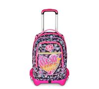 SJ GANG STYLE JAM GANG Jack 3 Wheels School Trolley Multicoloured, 3 in 1, Triple Use Backpack with Detachable Trolley, 33 L, Elementary School Backpack, Girl Backpack, multi-coloured, Taglia Unica