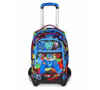 SJ GANG STYLE JAM GANG Jack 3 Wheels School Trolley Multicoloured, 3 in 1, Triple Use Backpack with Detachable Trolley, 33 L, Elementary School Backpack, Child Backpack