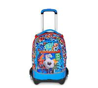 SJ GANG STYLE JAM GANG Jack 3 Wheels School Trolley Turquoise, 3 in 1, Triple Use Backpack with Detachable Trolley, 33 L, Elementary School Backpack, Child Backpack, turquoise, Taglia Unica
