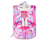 SJ GANG STYLE JAM GANG Large Expandable School Backpack, Fuchsia, Backpack with Inner Divider, Plush Top Pocket, Bottle Pocket, 24 L, Elementary School Backpack, Girls