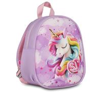 SJ GANG STYLE JAM GANG Nursery Backpack, Small Backpack, Unicorn for Girls with Thermoformed Front Shell, Adjustable Shoulder Straps and Side Pocket Bottle Holder