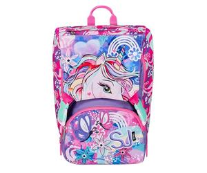 SJ GANG STYLE JAM GANG School Backpack Puppy Pink Expandable with Zip Closure Flip System 3 Magnetic Flaps Various Graphics, Backpack for Primary School, Girls, Pink, Standard Size