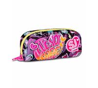 SJ GANG STYLE JAM GANG School Pen Holder, Black, Pouch with Single Compartment Pen Holder, Backpack Accessories, Elementary School, Girl