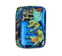 SJ GANG STYLE JAM GANG School Pencil Case Speed Pad Plus Soft Pocket Boy, Black, Monoscompartment, 45 Pieces, Removable Plates, Inner Pocket, Backpack Accessories, Elementary School, Children