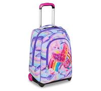 SJ GANG STYLE JAM GANG School Trolley Fixed, Lilac, 2 in 1, Dual Use, Trolley and Backpack, Elementary School Backpack, Girl, lilac, Taglia unica, modern