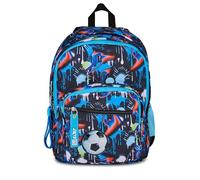 SJ GANG STYLE JAM GANG Sj Ever Fluid Game Double Compartment School Backpack, Blue, 31 L, with Bottle Pocket and Detachable Charm, Elementary, Child