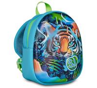 SJ GANG STYLE JAM GANG Tiger Nursery Backpack, Small Backpack, Thermoformed Front Shell, Adjustable Shoulder Straps and Side Pocket Bottle Holder