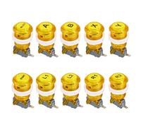 SJ@JX 10 PCS Arcade Game Push Buttons with Microswitch Logo X Y Start Select for PC MAME Raspberry Pi