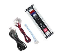 SJ@JX All-Button Arcade Controller with Raspberry Pi RP2040 Encoder, Multi-Platform Compatible, Custom RGB Lighting, Ultra-Low Latency Fight Game Joystick & Buttons for PC and Nintendo Switch