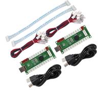 SJ@JX Arcade Game Controller USB Encoder Zero Delay 2 Player to Joystick Button for PC MAME Raspberry Pi Retro
