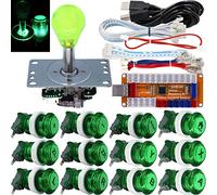 SJ@JX Arcade Game LED Controller Lamp USB Encoder Gamepad Microswitch Light Button 8way LED Joystick for Nintendo Switch PC PS3 Retropie Raspberry Pi MAME