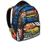 SJ Seven Mitama New Plus MITADRIFT Backpack, Blue, Elementary School Backpack, 30 L, Super Capacity, Ergonomic, Robust, for Children, blue, Taglia unica, Casual