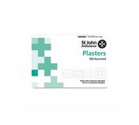St John Ambulance Detectable Plasters - Assorted Blue, Latex-Free - Pack of 100