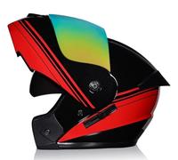 SJAPEX Modular Full Face Motorcycle Helmet, DOT/ECE Approved Dual Visor Integrated Motorcycle Helmet for Adult Men and Women 4,XL
