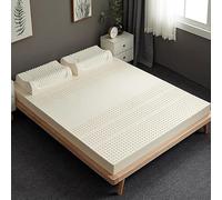 SJASD 100% Natural Latex Mattress, 1/3/4inch Latex Foam Bed Pad 7 Zone Green Natural Organic Latex Mattress Topper Back & Joint Support No Deformation,7.5cm,90x190cm(35x75in)