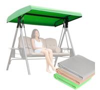 SJASD 2-3 Seater Swing Canopy Replacement Cover,Waterproof Protection Replacement Roof,Universal Protective Cover for Garden Chairfor Backyard Porch Patio(Size:190T：213 * 122 * 18/23cm,Color:Gray)