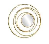 SJASD Gold Circle Decorative Wall Mirrors,Decorative Sunburst Wall Mirror, Metal Decorative Accent Mirror, Hanging Mirror for Living Room/Bedroom/Bathroom/Entryway,60cm(24inch)