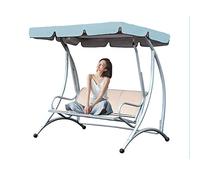 SJASD Patio Swing Canopy Replacement Top Cover,2 3 Seater Swing Canopy Cover, Waterproof Swing Replacement Top Cover Outdoor Garden Hammock Cover Top,210D Oxford Cloth