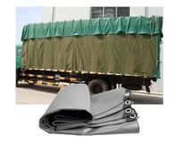 SJASD Tarpaulin Waterproof Heavy Duty 550g/m² 100% Waterproof Tarps Multi-Purpose Cover for Kennels Chicken Coops Fishpond Hay Log Pile Roof Trailer Outdoor Furniture Ground Sheet,Grey,6x8m