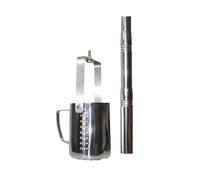 SJASD Telescopic Water Sampler,500 ML/1000 ML Water Sampling Pole,Pendulum Beaker Sampler Ladle,Sewage Sampler,Portable Water Sample Collection Cup,Stainless 500ml,7m/22.9ft
