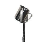 SJASD Telescopic Water Sampler Dipper,Water Sample Collection Pole,Stainless Steel Rod Pendulum Beaker Sampler Ladle,Water Quality Sample,Stainless 500ml,7m/22.9ft