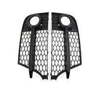 SJATPX Car Front Bumper Fog Light Grill Cover Lamp Shade For Audi TT MK2 S-Line TTS 2011-2014 Honeycomb Mesh Hex Car Front Fog Light Grille Cover(Glossy Black)