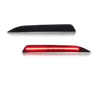 SJBEUA High Level Brake Light 2Piece Rear Bumper Brake Light Tail Reflector Lights With Red LED For Taurus Police Interceptor Sedan 2013-2019 LED Third Brake Light(Smoked Lens Red LED)