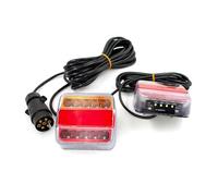 SJBEUA Rear Tail Lights EN 7Pin 12V 10m Universal Rear Towing Tail Light LED Trailer License Number Plate Reflector Brake Lamp Turn Signal Light 1Set Rear Lights
