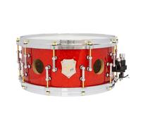 SJC Drums 25th Anniversary 14 x 6.5 Snare Drum Tangerine Glitter