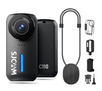 SJCAM 4K Thumb Body Camera,Tiny Action Camera, Mini Stabilized Hands-Free POV Camera,Waterproof,Magnetic Wearable, for Vlogging,Helmet Cam for Cycling,Motorcycle,Hiking