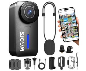SJCAM 4K Thumb Body Camera Tiny Action Camera Stabilized Hands-Free POV Camera
