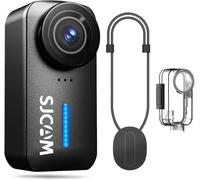 SJCAM C110 Bodycam 4K with No Memory Card, 200 Minutes Recording Time Action Cam, Ice Stabilisation, 8x Zoom, Waterproof, POV Camera, Ideal for Vlogging, Travel, Hiking and Sports (Black)