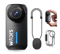 SJCAM C110 No Card Mini Waterproof Action Camera,4K 200min | 8x Zoom,30M Waterproof, Bodycam with Audio & Video Recording, EIS Stabilisation, WIFI Vlogging Camera,f/2.0 POV Cam,Black