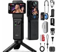 SJCAM C400 4K Content Creator Camera,64GB Card,7H Power Vlogging Cam | 2.29'' Touch Screen Handheld Video Camera for Recording,6-Axis Stabilisation Travel Pocket Camera for Vlogging,30m Waterproof