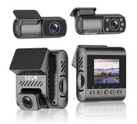 SJCAM M60S 3-Channel Car Dash Cam with 4K Front 2K Rear 1080P Interior Recording IMX335 Sensor WDR H.265 G-Sensor and Wi-Fi Parking Monitor