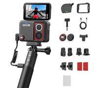 SJCAM SJ30 8K/6K/5K/4K Action Camera,600min|Dual Lens Night Vision Motorcycle Helmet Camera with 2.51" Flip Touch Screen,140° FOV Waterproof Sports Camera,Voice Control Cycling Bike Vlogging Camera