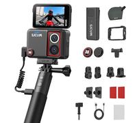SJCAM SJ30 8K/6K/5K/4K Action Camera with Wireless Mic,600min|Dual Lens Night Vision Motorcycle Helmet Camera with 2.51" Flip Touch Screen,140° FOV Waterproof Sports Camera,Cycling Bike Vlogging Cam